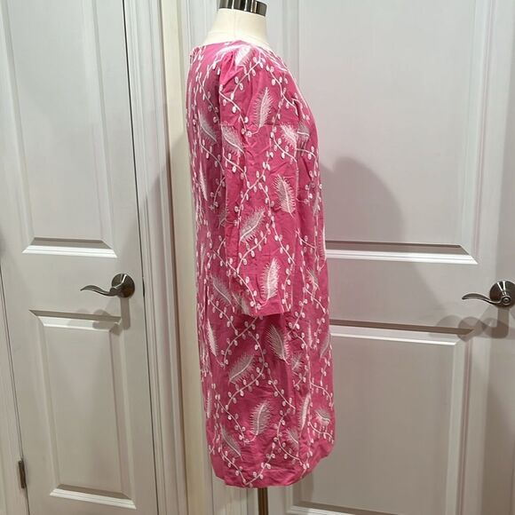 Talbots Graceful Garden Shift Dress Pink Size 14 - Picture 6 of 14